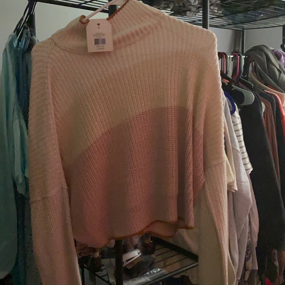 Rose Smoke Color Core Sweater